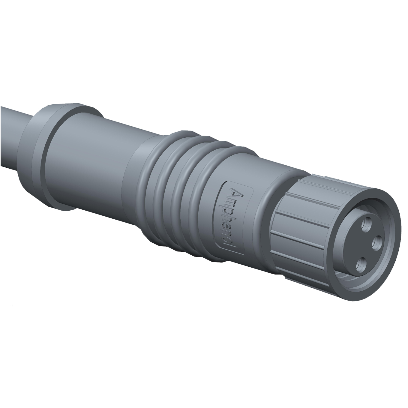 Amphenol Industrial Female 4 way M8 to Free End Sensor Actuator Cable, 2 m