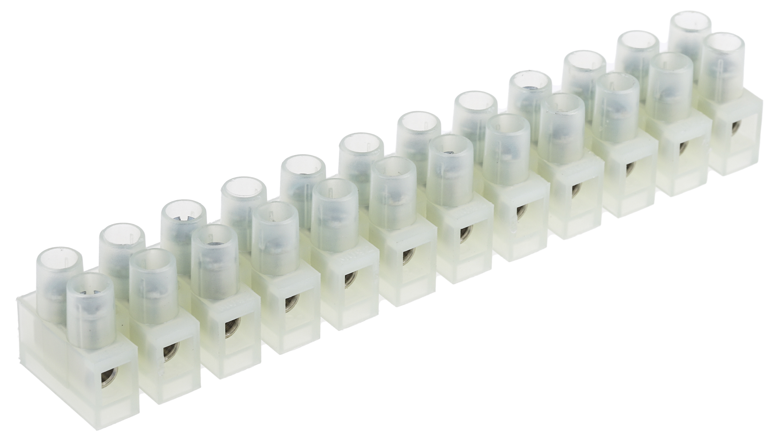 RS PRO Non-Fused Terminal Block, 12-Way, 24A, 2.5 mm² Wire, Screw Down Termination
