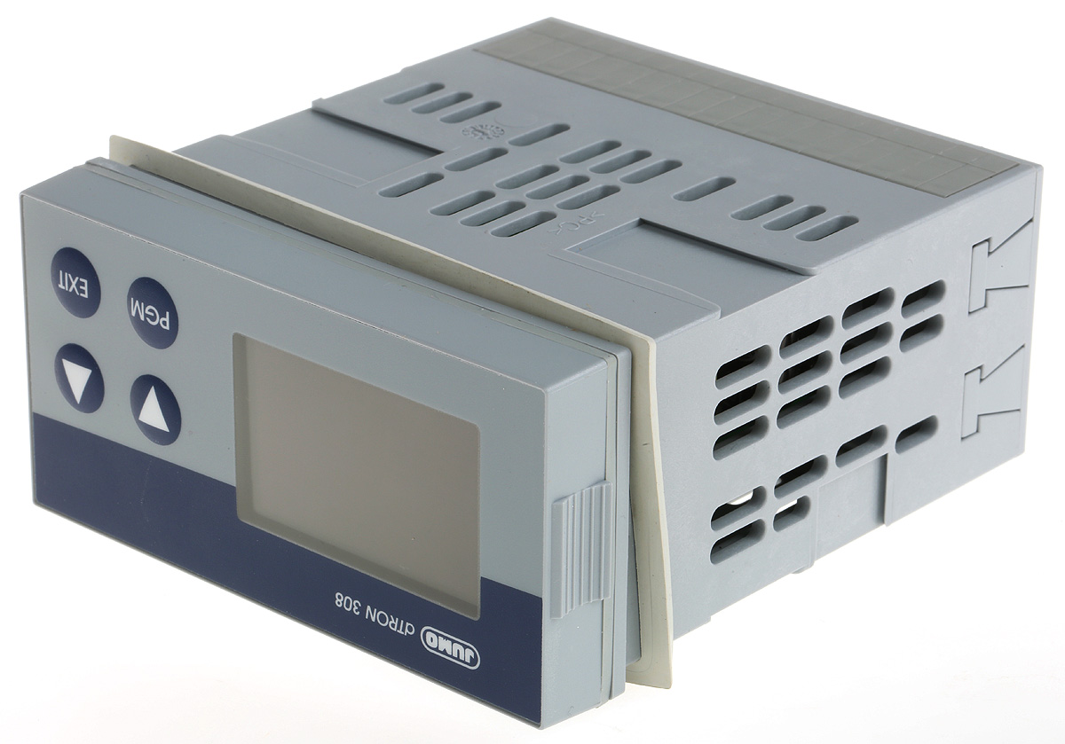 Jumo dTRON PID Temperature Controller, 96 x 48 (1/8 DIN)mm, 4 Output Logic, Relay, 110 → 240 V ac Supply Voltage