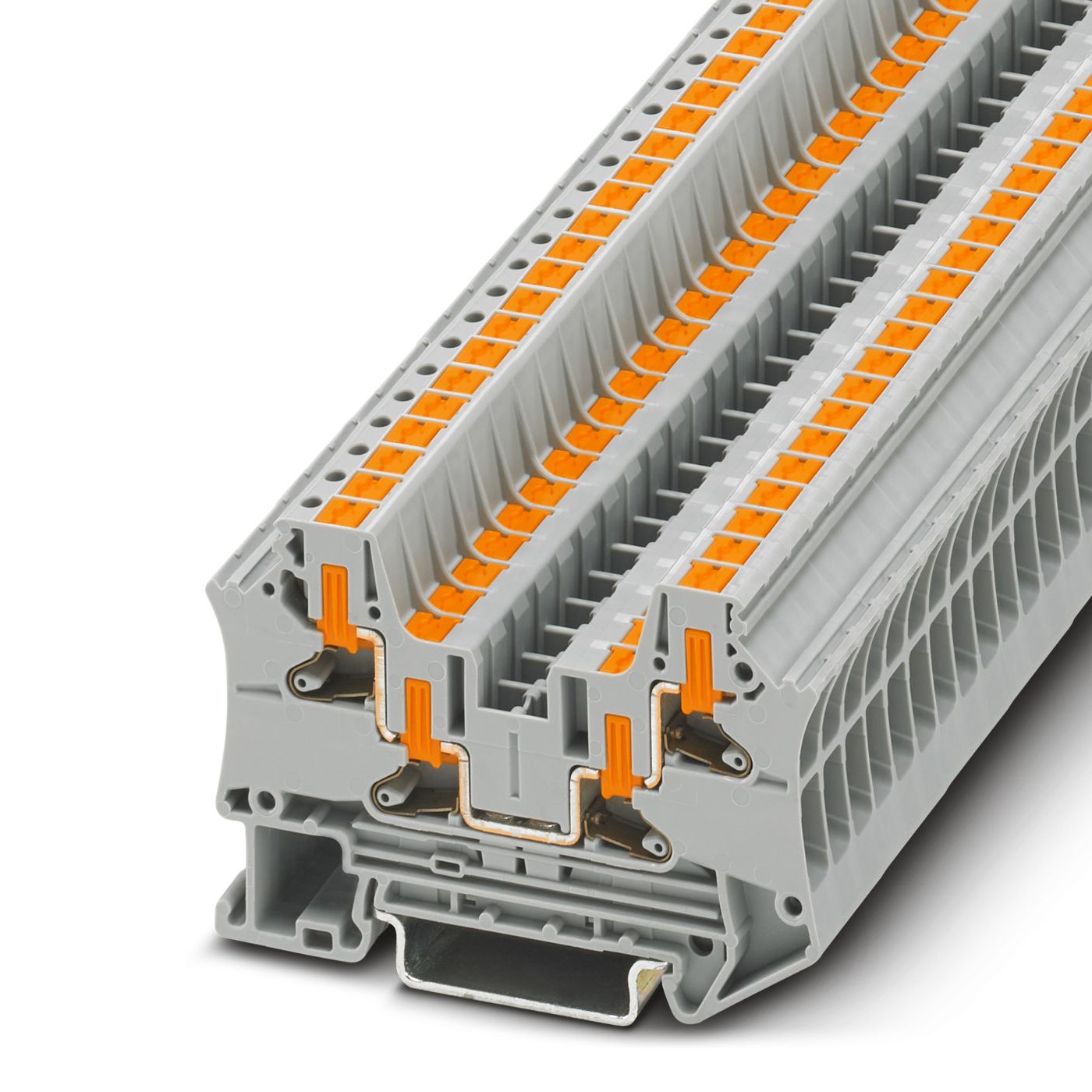 Phoenix Contact 1088734 PTV Series Grey, Push In Termination