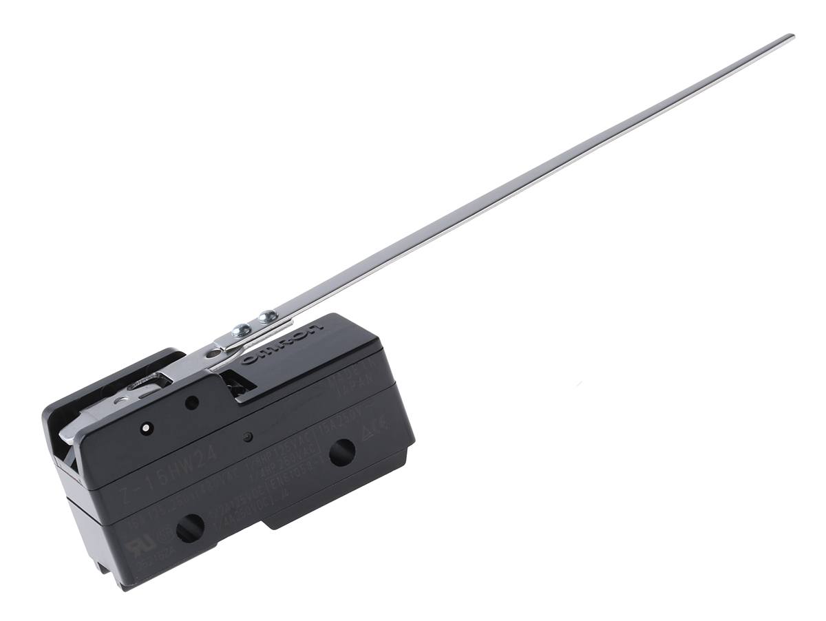 Omron Z Series Lever Limit Switch, NO/NC, IP00, SPDT, Thermosetting Resin Housing, 500V ac Max, 15A Max