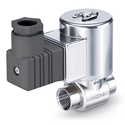 SMC Solenoid Valve JSX21-SF302F-5DS, 2 port(s) , NC, 24 V dc, 1/4in