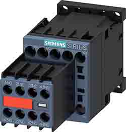 Siemens SIRIUS 3RT Size S00, 3RT2 Contactor, 24 V dc Coil, 3-Pole, 12 A, 5.5 kW, 2NO + 2NC