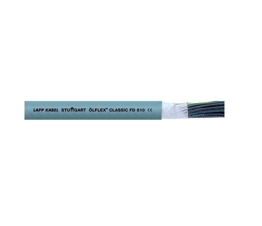 Lapp ÖLFLEX CLASSIC FD 810 Control Cable, 12 Cores, 1 mm² CSA 17 AWG, Unscreened, 25 m, Grey Polyvinyl Chloride Sheath