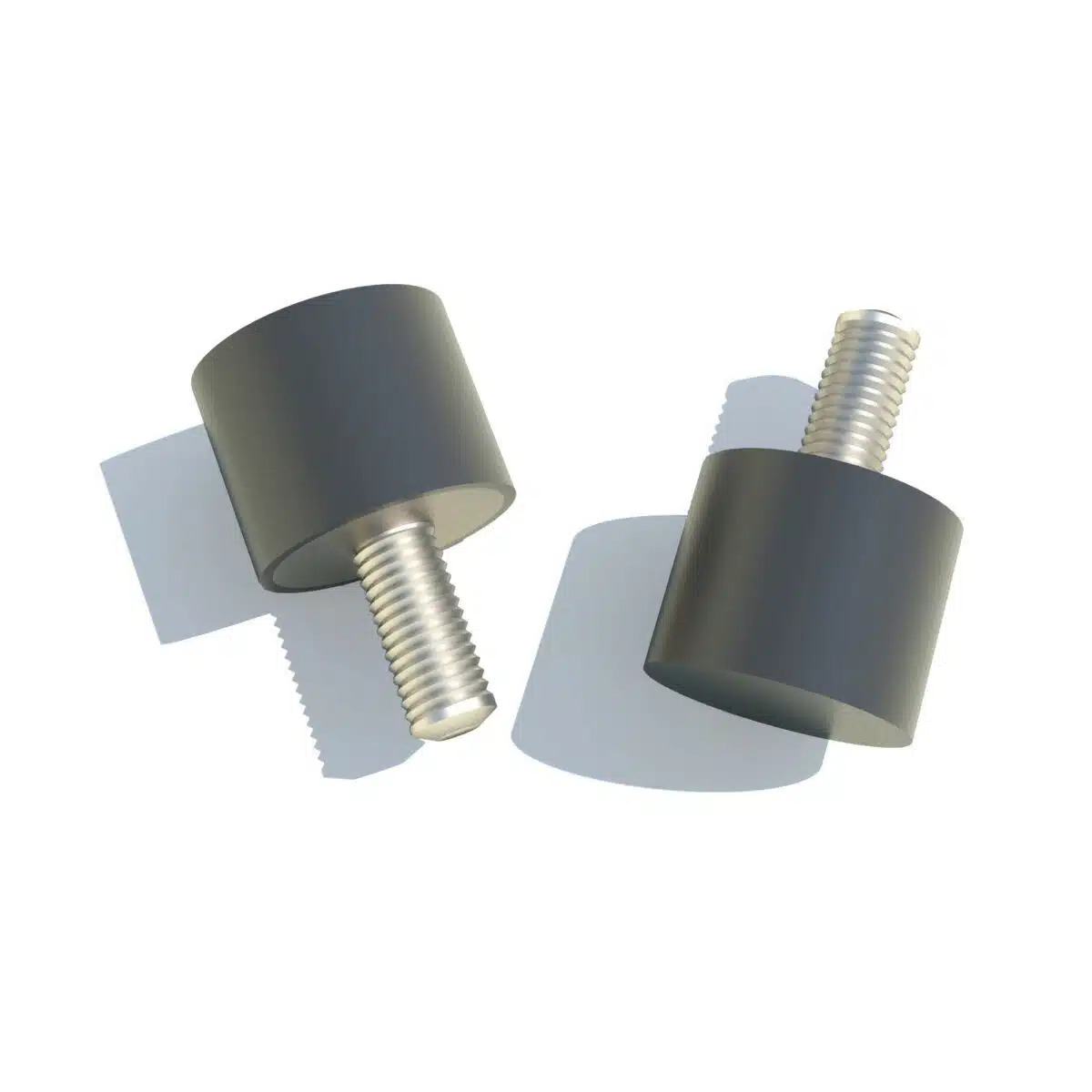 FIBET Circular M4 Anti Vibration Mount, Male Buffer Foot with 22.8kg Compression Load