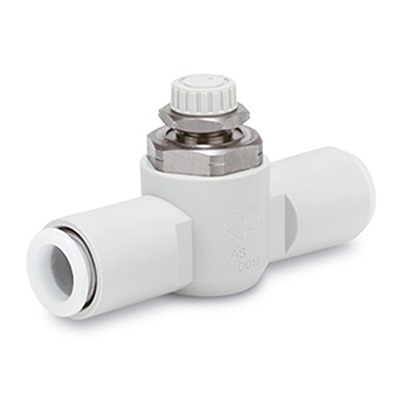 SMC AS3 Series Threaded Pneumatic Silencer & Exhaust Restrictor Function Fitting, 3/8 in Male Inlet Port, 8mm Tube