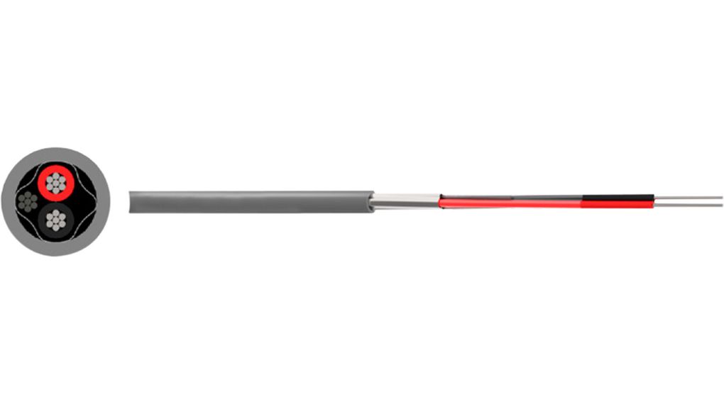 Multipair LSF 1x2x0.20mm FTP GRY 100M