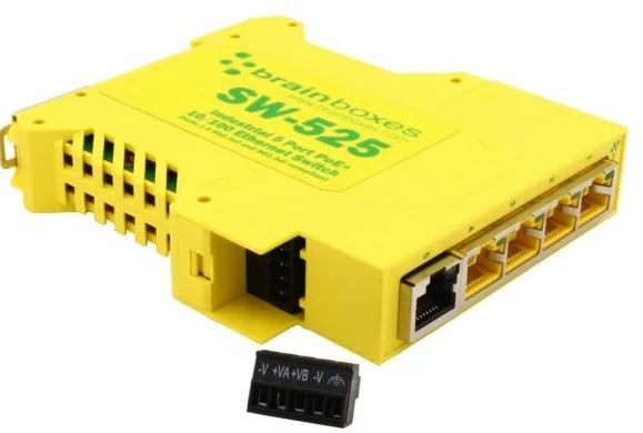 Brainboxes Unmanaged 5 Port Ethernet Switch