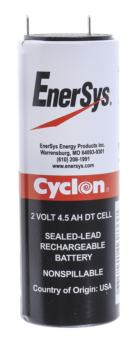 Enersys 2V Tab Sealed Lead Acid Battery, 4.5Ah