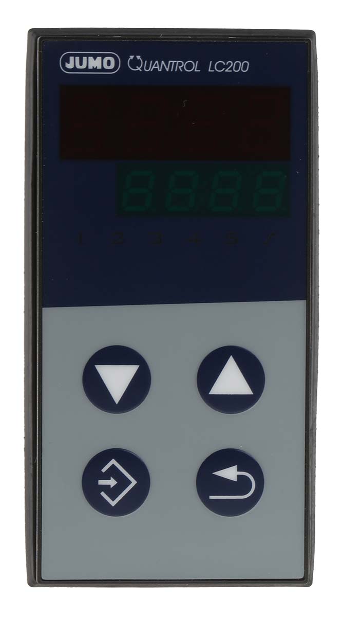 Jumo QUANTROL PID Temperature Controller, 48 x 96mm 1 (Analogue) Input, 2 Output Logic, Relay, 110 → 240 V ac