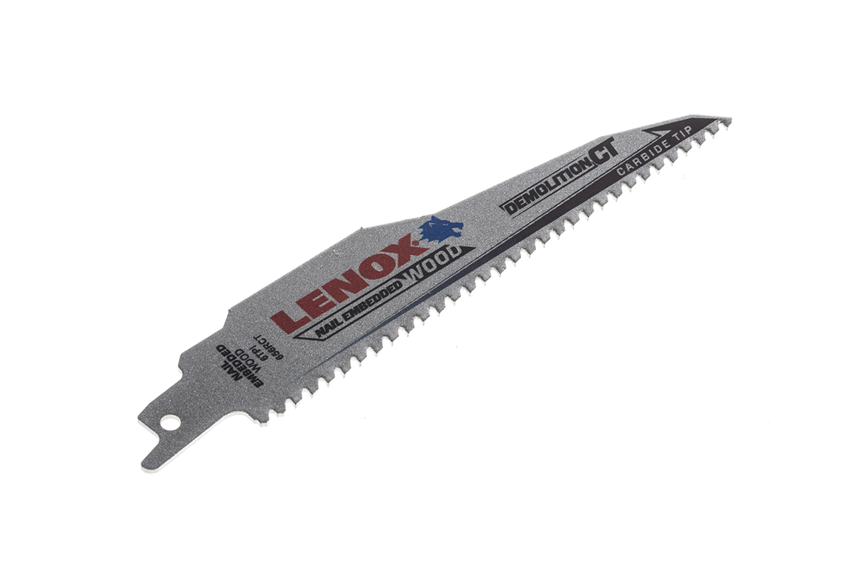 Lenox, 6 Teeth Per Inch 152mm Cutting Length Reciprocating Saw Blade, Pack of 1