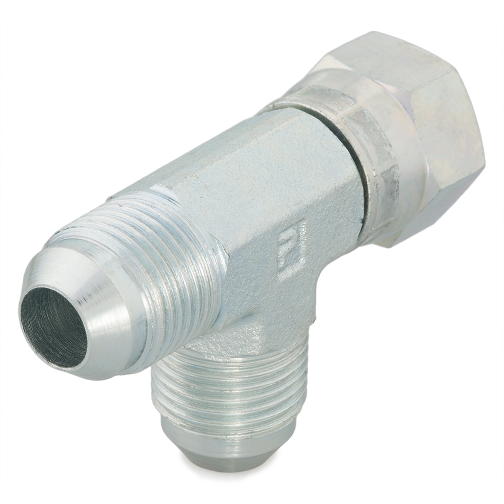 Parker Hydraulic Swivel Nut Tee 5/8 in Male to 5/8 in Female, 10R6MXS