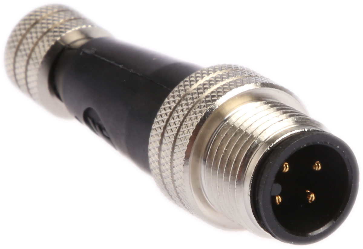 Brad from Molex 4 Pole M8 Socket to 4 Pole M12 Plug Adapter
