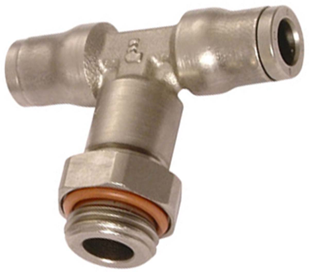 Legris LF3600 Series Tee Threaded Adaptor, Push In 4 mm to Push In 4 mm, Threaded-to-Tube Connection Style