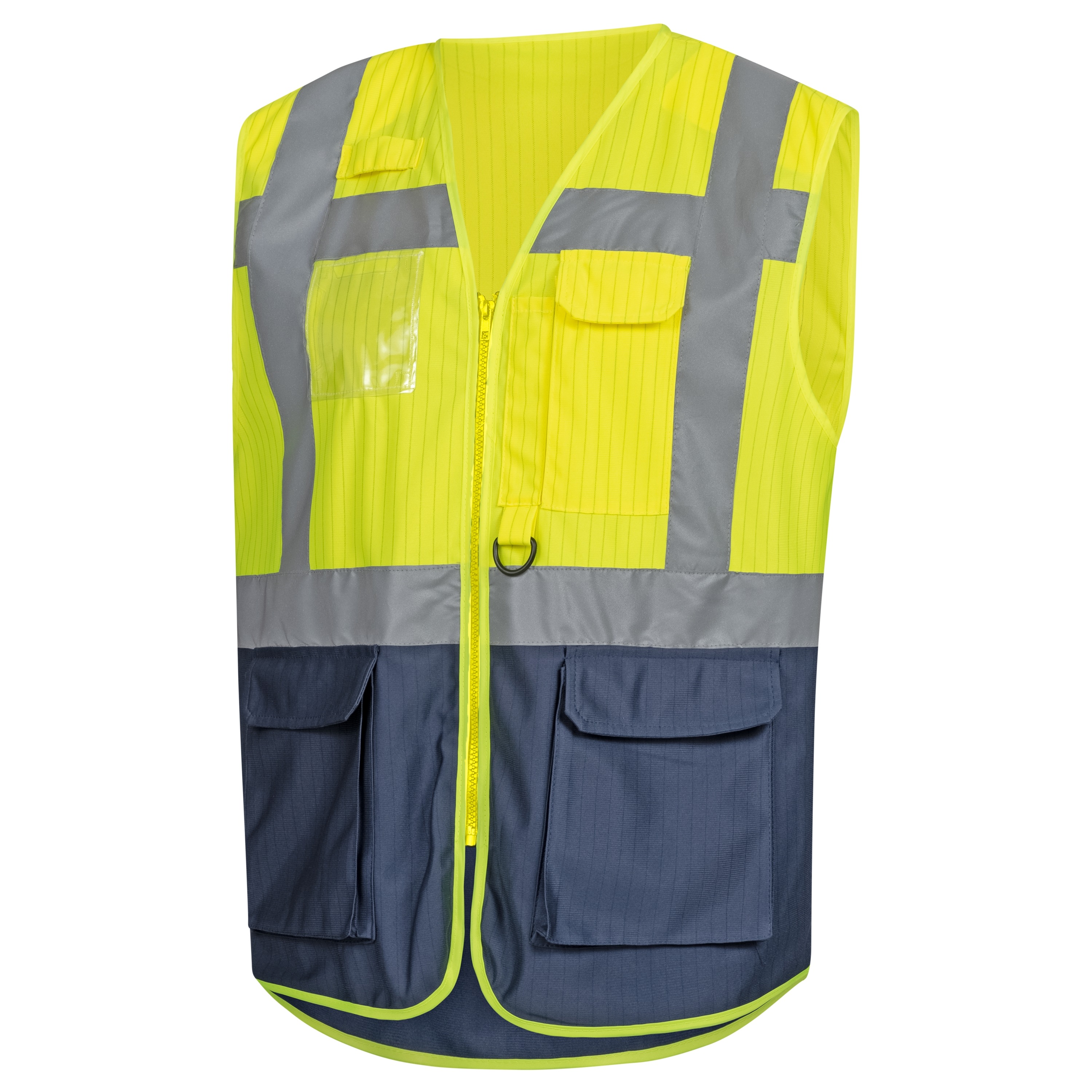 NITRAS SAFETY Yellow Hi-Vis Hi Vis Vest, S