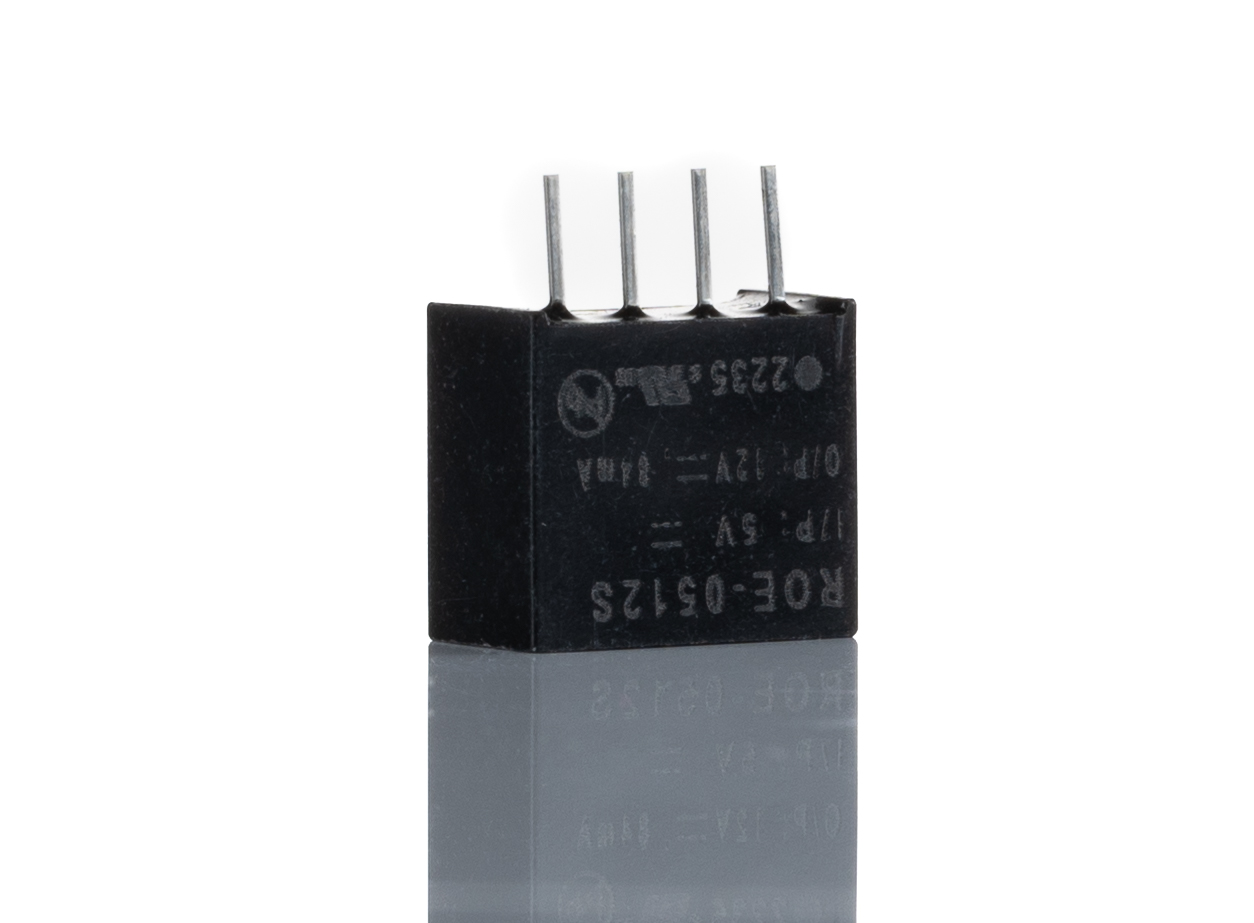 Recom ROE DC-DC Converter, 12V dc/ 84mA Output, 4.5 → 5.5 V dc Input, 1W, Through Hole, +85°C Max Temp -40°C Min