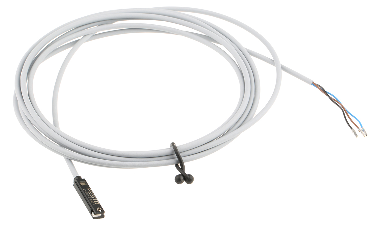 Festo Proximity Sensor Pneumatic Position Detector, IP65, IP67, 12 to 30V ac/dc, NO Operation, SME-8, with LED
