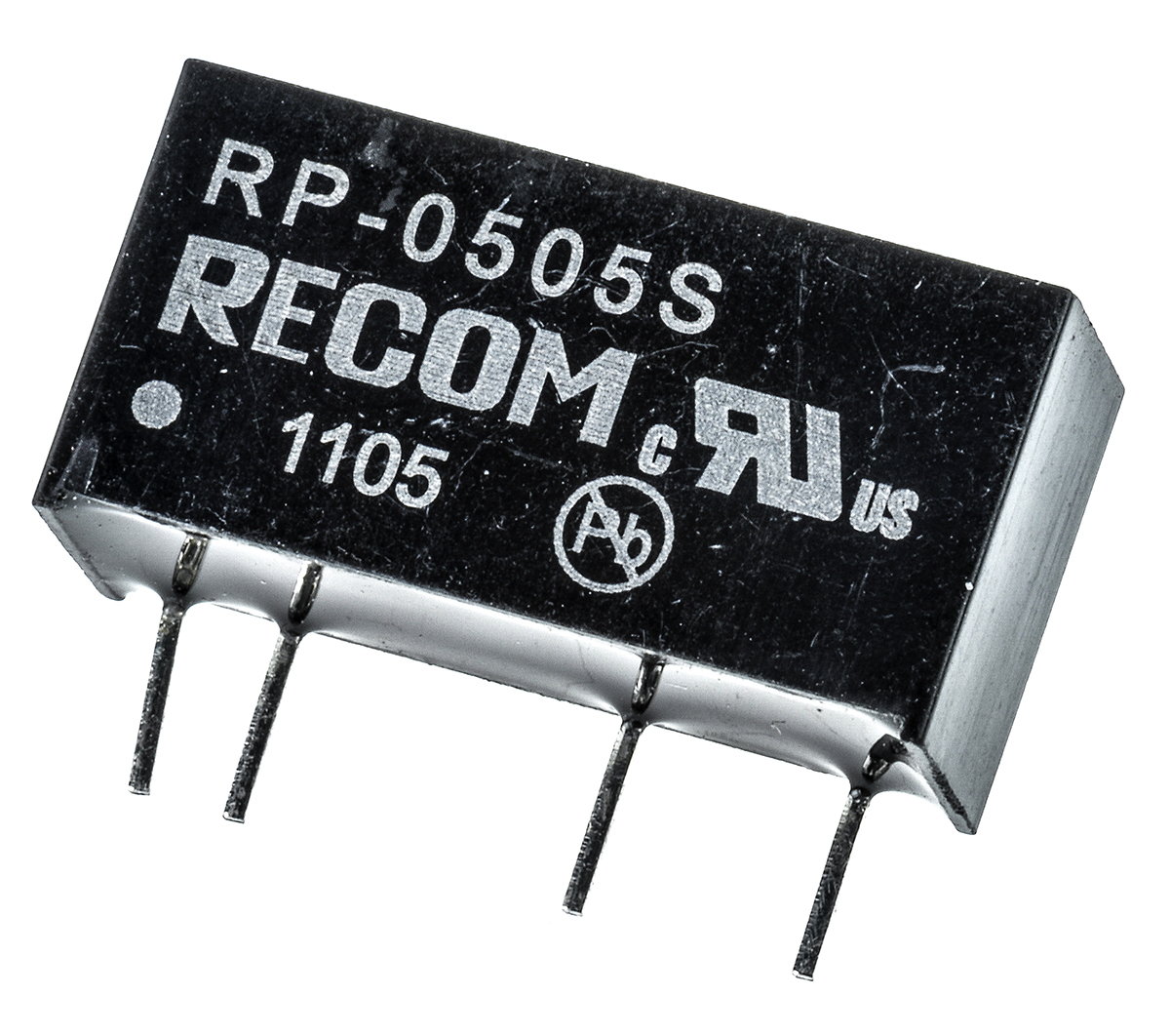 Recom RP DC-DC Converter, 5V dc/ 200mA Output, 4.5 → 5.5 V dc Input, 1W, Through Hole, +85°C Max Temp -40°C Min