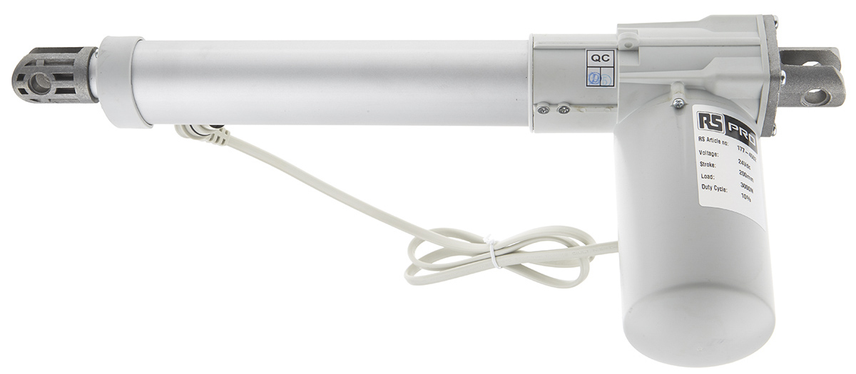 RS PRO Micro Linear Actuator, 200mm, 24V dc, 3000N, 11mm/s