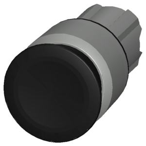 Siemens SIRIUS ACT 3SU10 Series Black Latching Push Button Head, 22mm Cutout, IP66, IP67, IP69K