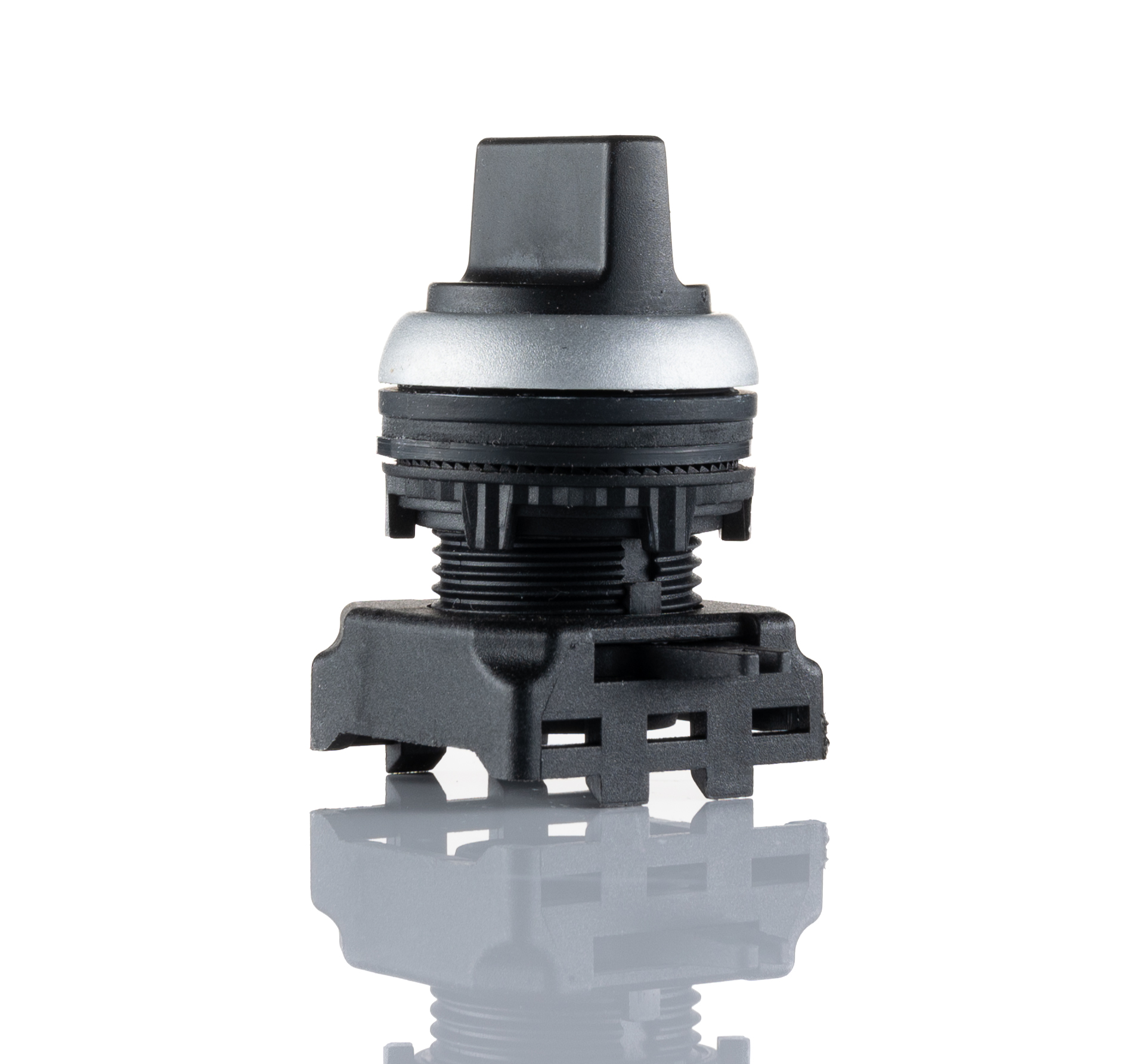 RS PRO 3 Position Selector Switch Head, 22mm Cutout, Black Handle