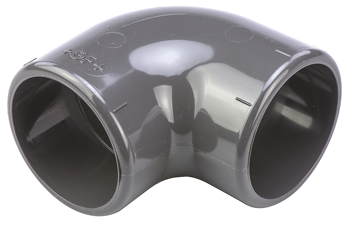 Georg Fischer Plastic Pipe Fitting, 90° Elbow, 25mm