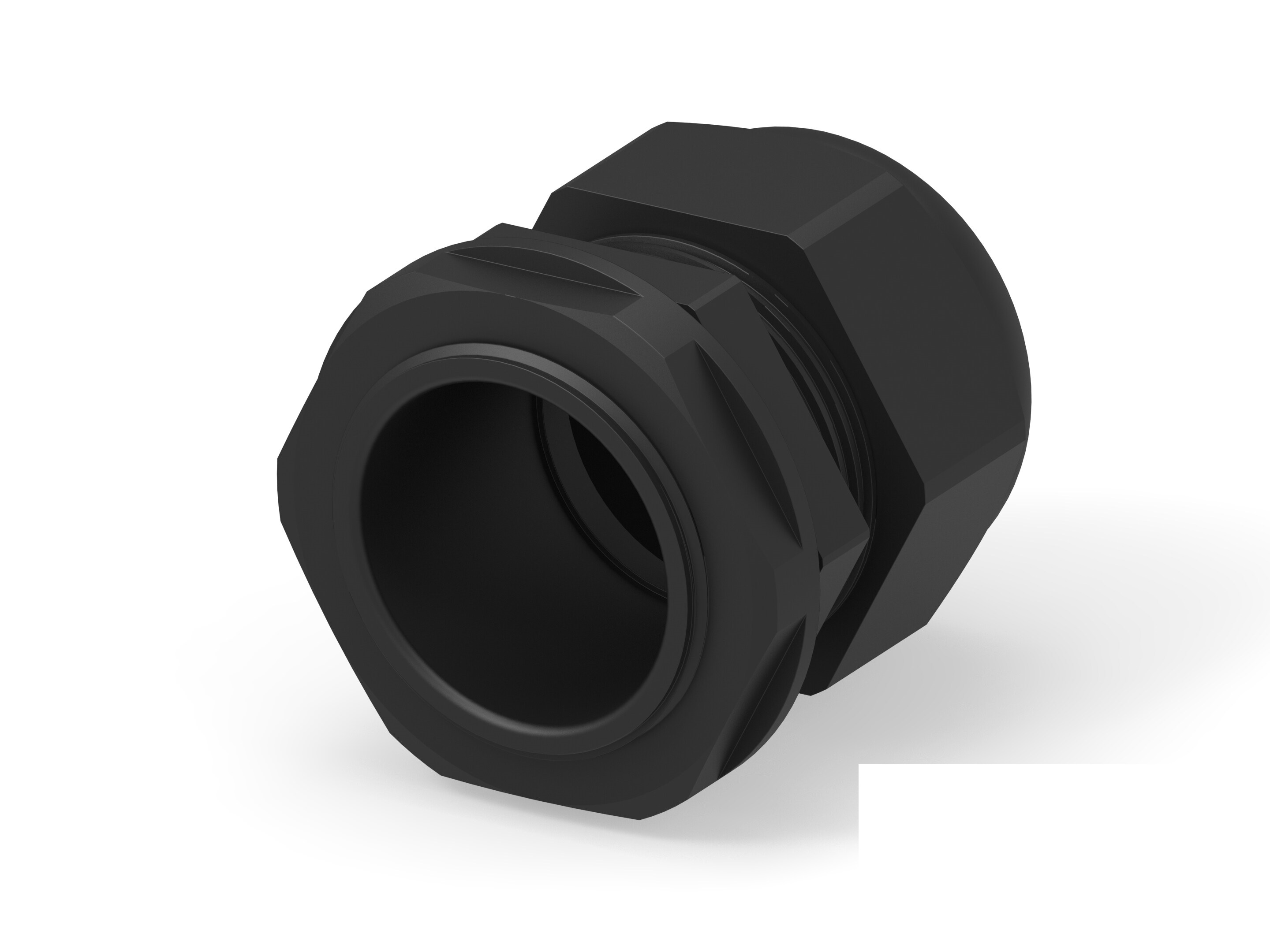 Entrelec 1SNG Series Black PA 6 Cable Gland, PG29 Thread, 18mm min., 25mm max., IP66, IP68