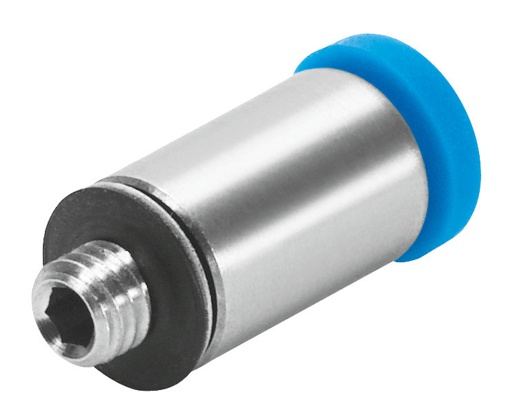 Festo Straight Threaded Adaptor, M3 Male to Push In 2 mm, Threaded-to-Tube Connection Style, 133026