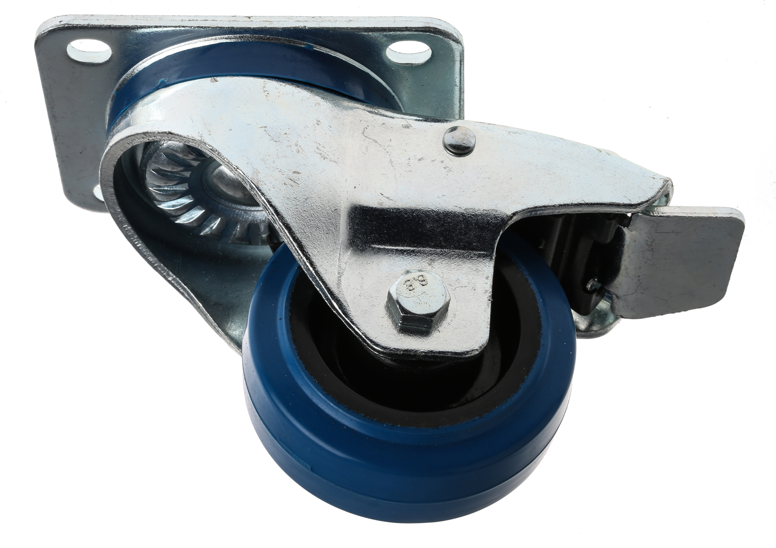RS PRO Braked Swivel Castor Wheel, 150kg Capacity, 80mm Wheel