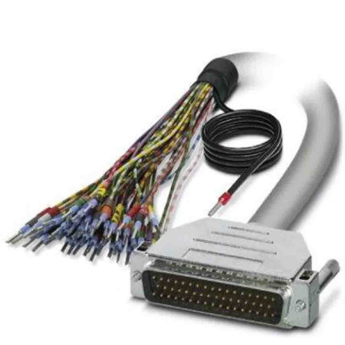 Phoenix Contact Male 50 Pin D-sub Unterminated Serial Cable, 1.5m, D50SUB Series