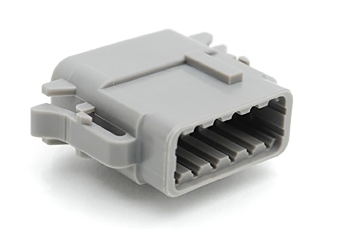 Amphenol Industrial, ATM Automotive Connector Plug Grey Cable Mount 12 Way, Crimp Termination ATM06-12SA