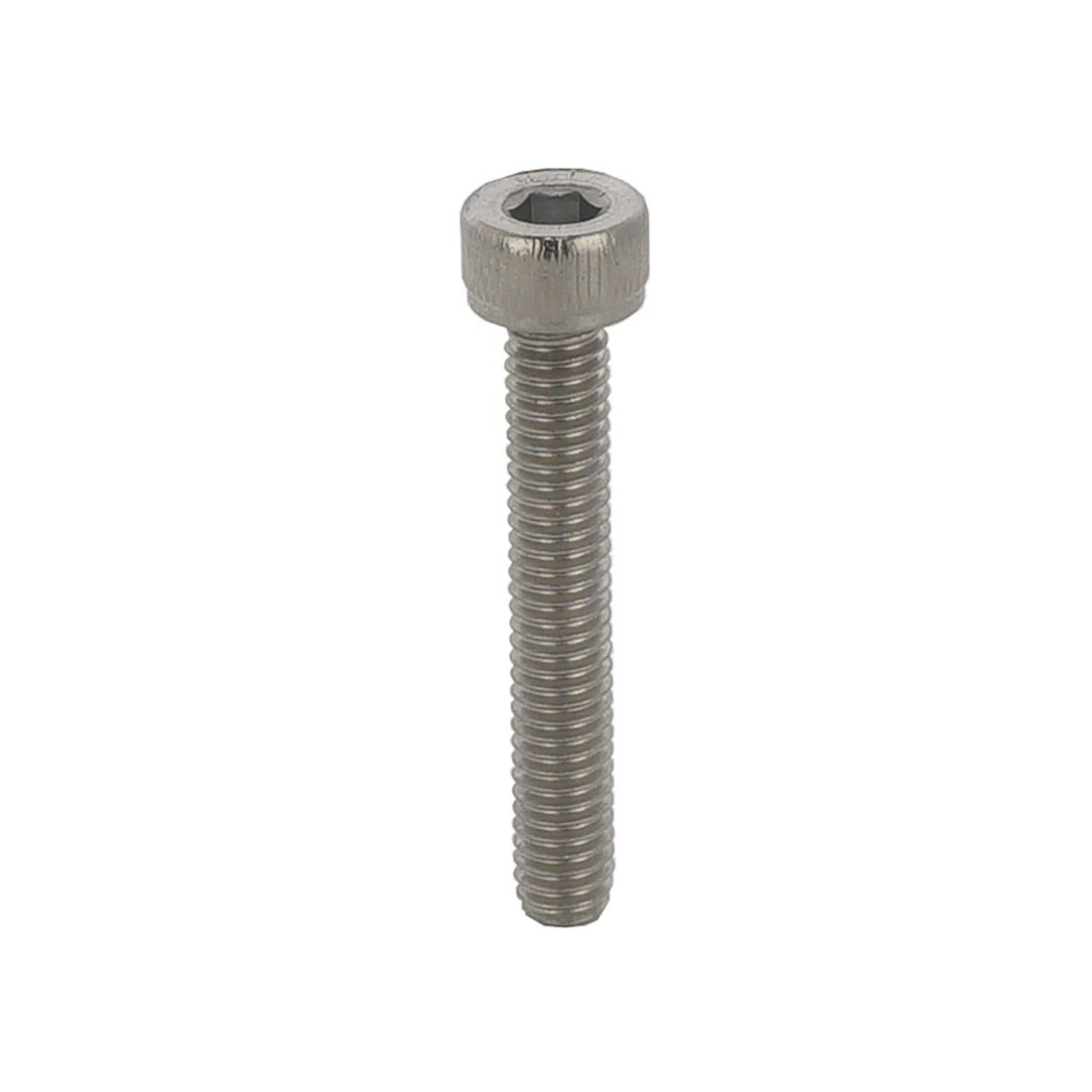 RS PRO Black Stainless Steel Hex Screw, DIN 912, M4 x 6mm
