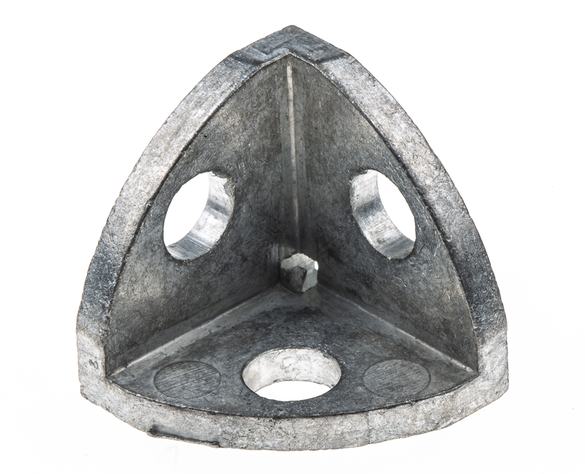 RS PRO M5 Angle Bracket, Connecting Component, Strut Profile 20 mm, Groove Size 5mm