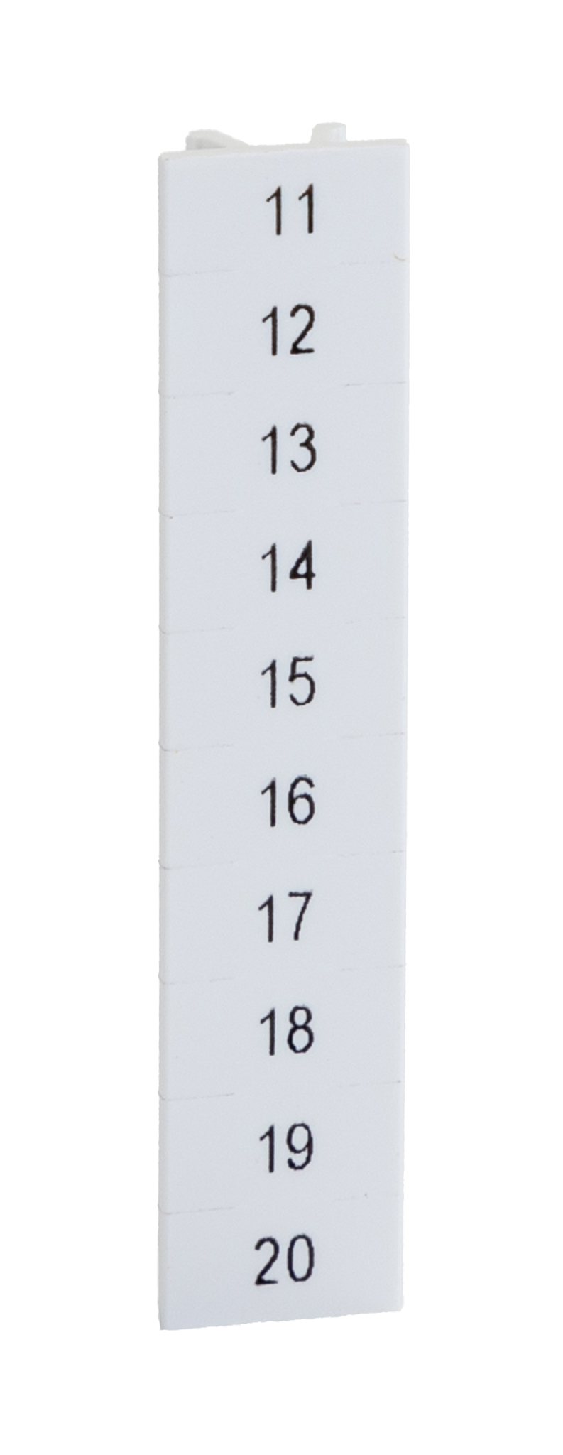 Phoenix Contact, QR:FORTL.ZAHLEN 11-20, ZB 5 Marker Strip for use with  for use with Terminal Blocks