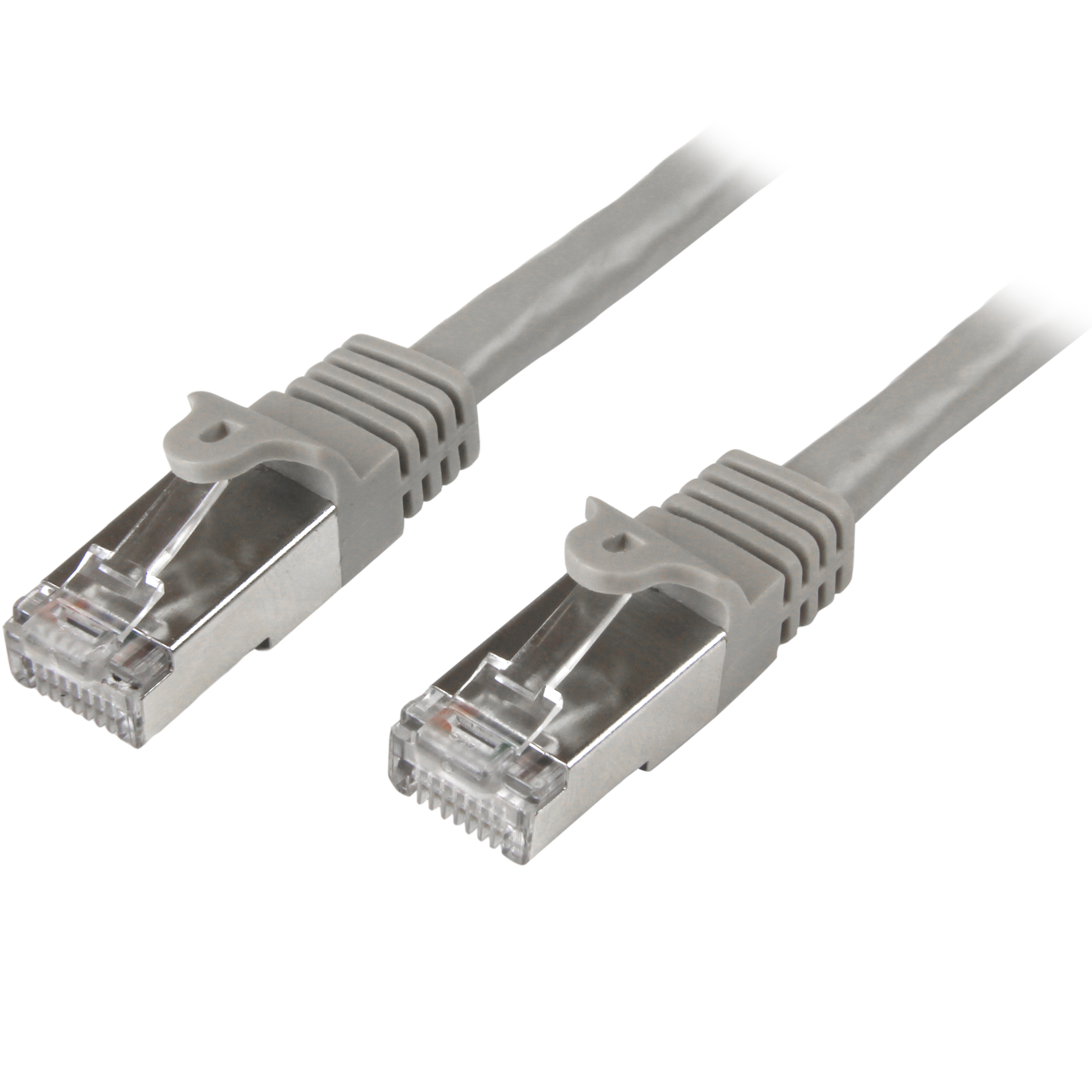 StarTech.com, 0.5m Cat6, Grey RJ45 to Male RJ45 Male, S/FTP Shielded, Terminated PVC Sheath