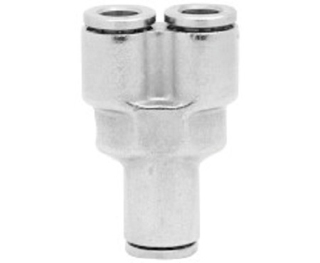 Norgren PNEUFIT 10 Series Straight Fitting, Push In 4 mm to Push In 4 mm, Tube-to-Tube Connection Style