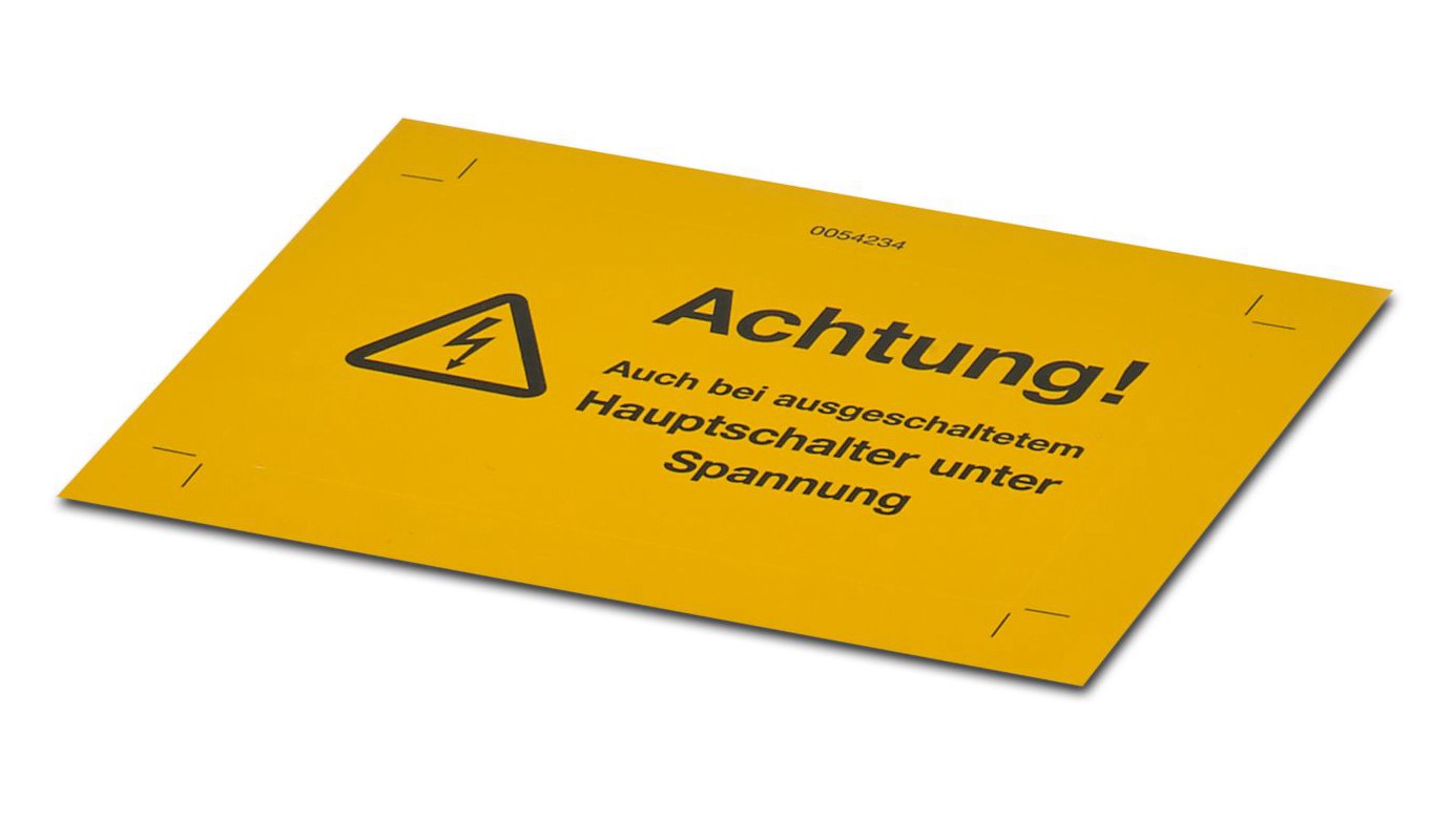 Phoenix Contact Warning Label
