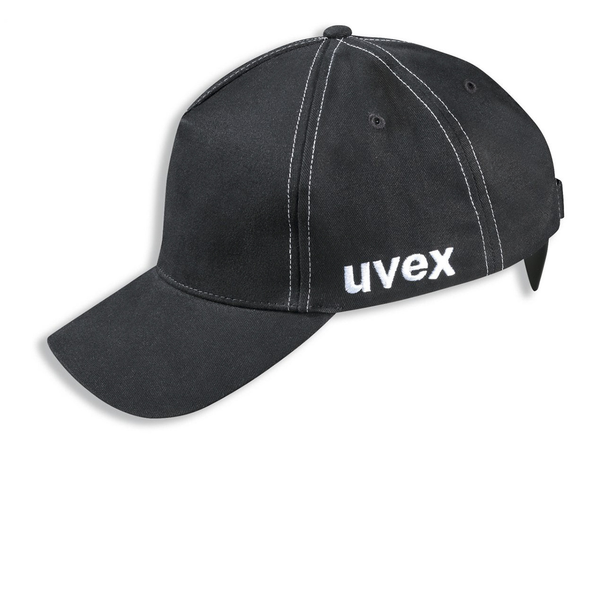 uvex Black Standard Peak Bump Cap, ABS Protective Material