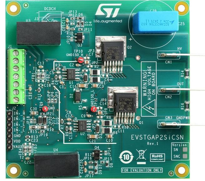 STMicroelectronics Demonstration Board Gate Driver for STGAP2SICSNC for STGAP2SICSNC