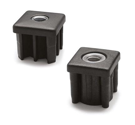 Elesa Square Polyamide Based Technopolymer Tube Insert, 25mm