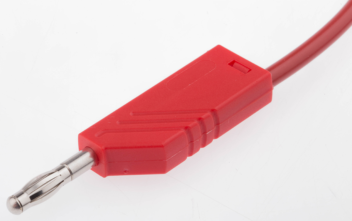 Hirschmann Test & Measurement Test lead, 16A, 60V dc, Red, 1.5m Lead Length