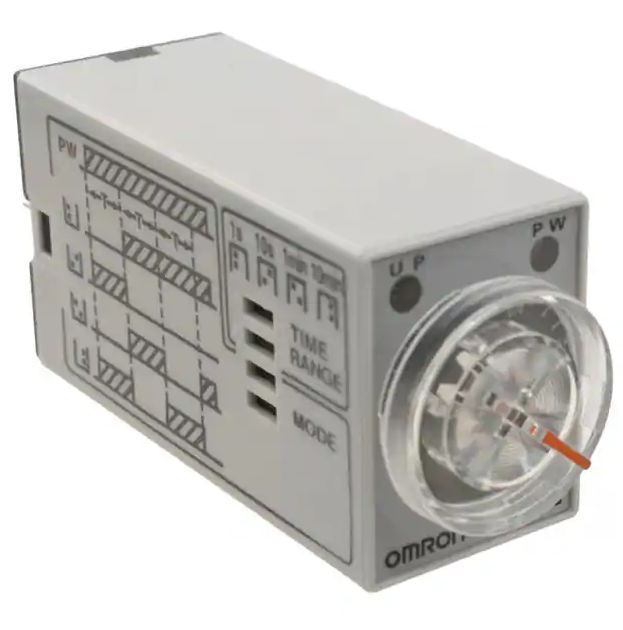 Omron H3YN Series DIN Rail Mount Timer Relay, 24V dc, 2-Contact, 0.1 s → 10min