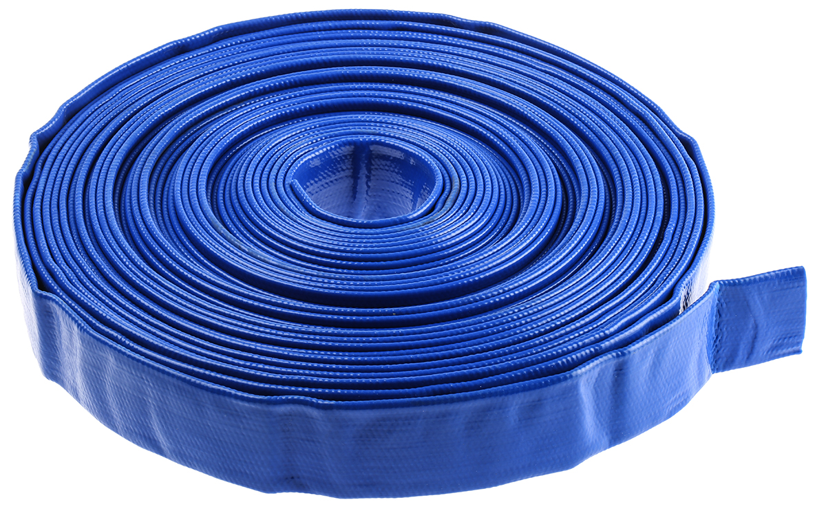 RS PRO PVC, Hose Pipe, 26mm ID, 29mm OD, Blue, 20m