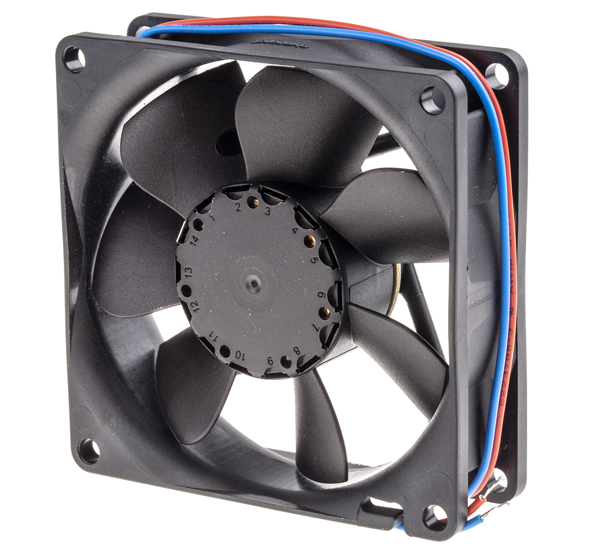 ebm-papst 8400 N Series Axial Fan, 12 V dc, DC Operation, 79m³/h, 2.8W, 233mA Max, 80 x 80 x 25mm