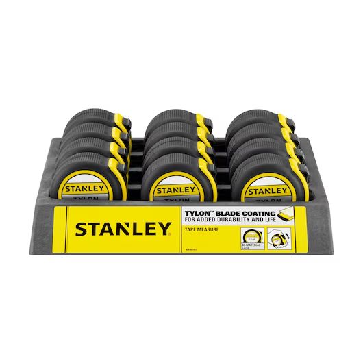 Stanley Tylon 8m Tape Measure, Metric & Imperial, With RS Calibration