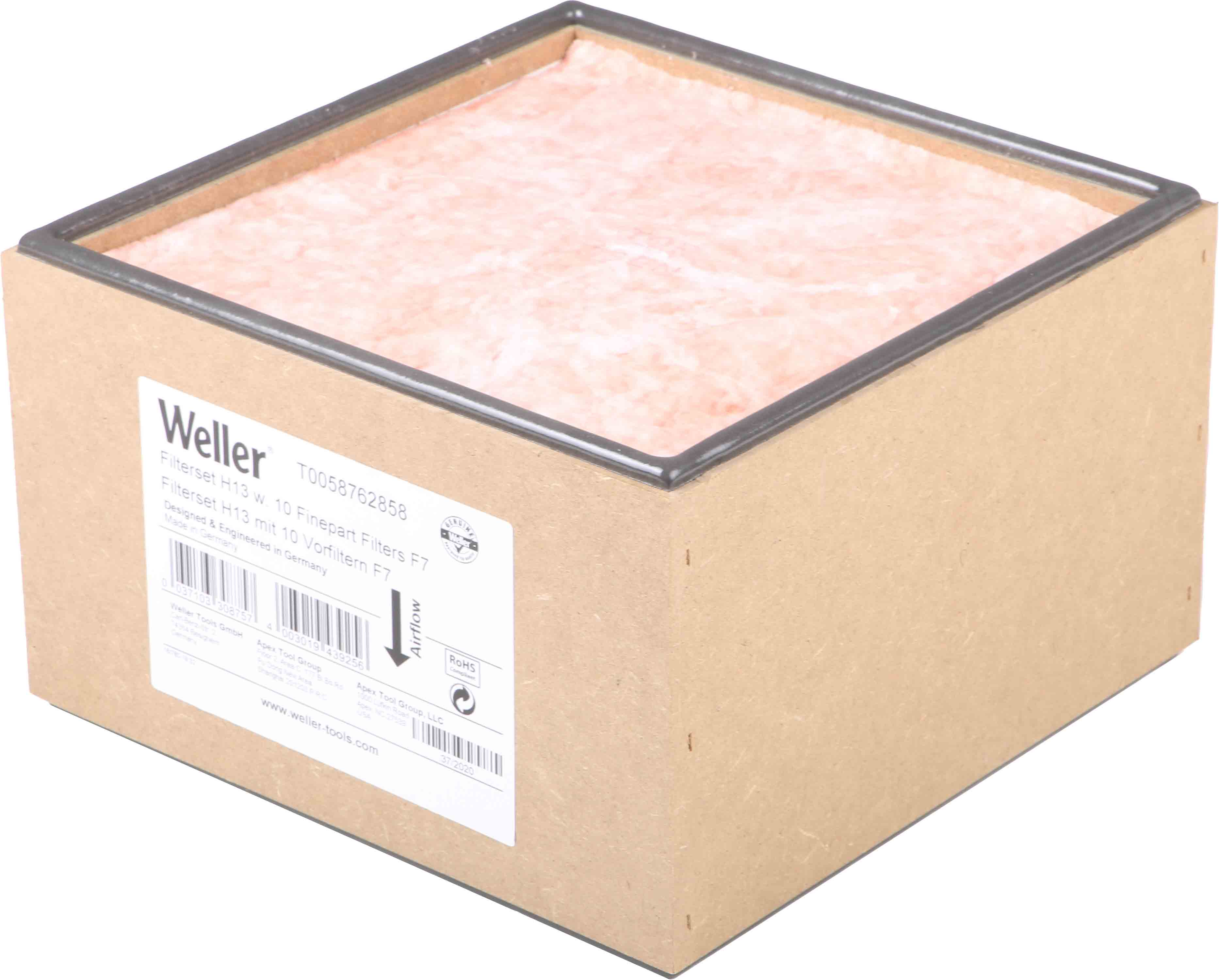 Weller F7 H13 Filter Cartridge And 10 Pre-Filters for use with Zero Smog 2/EL/TL, WFE2ES/CS