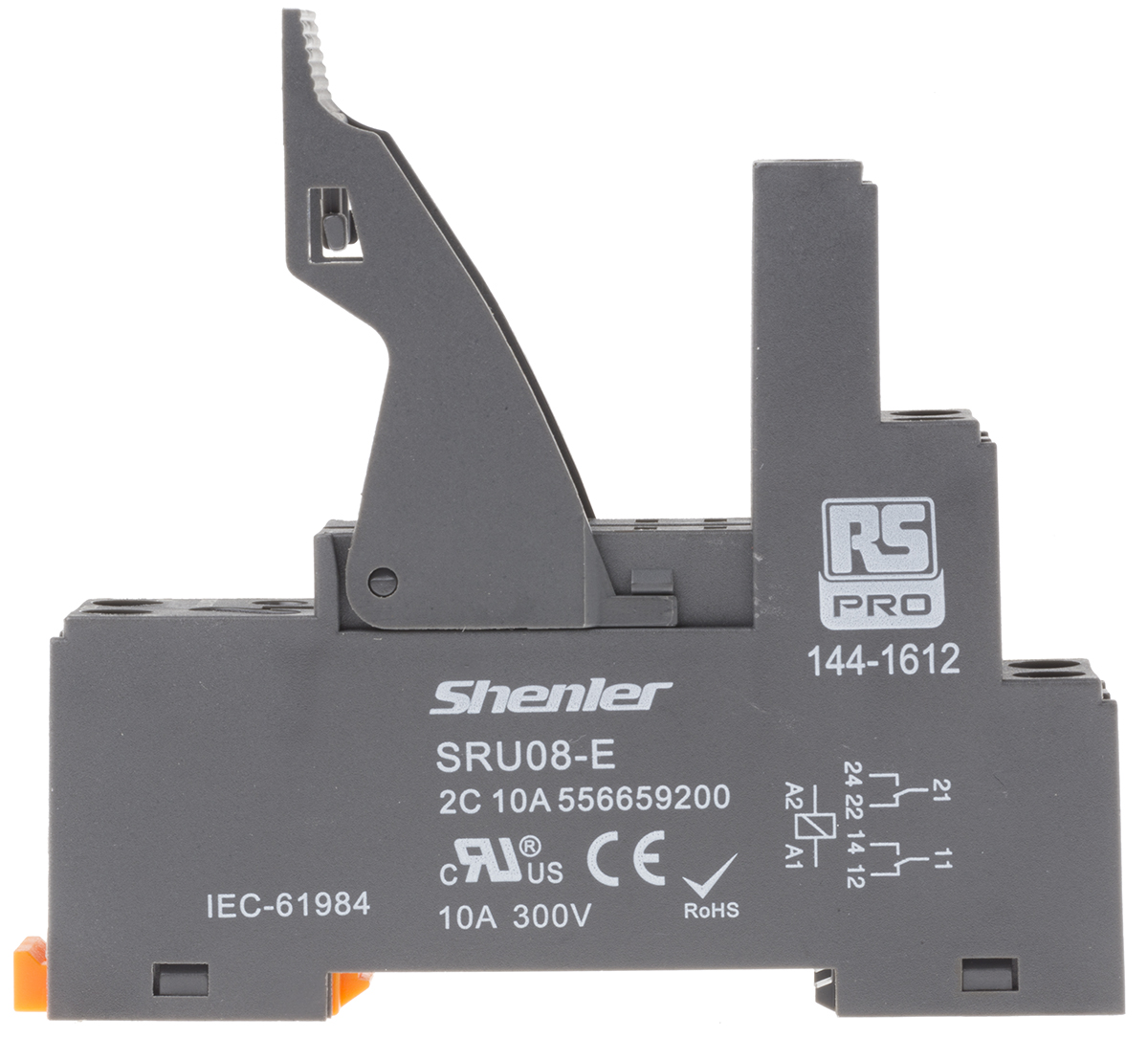 RS PRO 300V ac DIN Rail Relay Socket, for use with RFT Relay