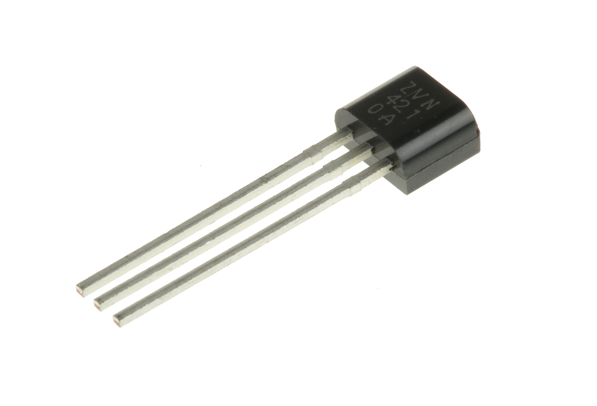DiodesZetex Type N-Channel MOSFET, 450 mA, 100 V Enhancement, 3-Pin TO-92 ZVN4210A
