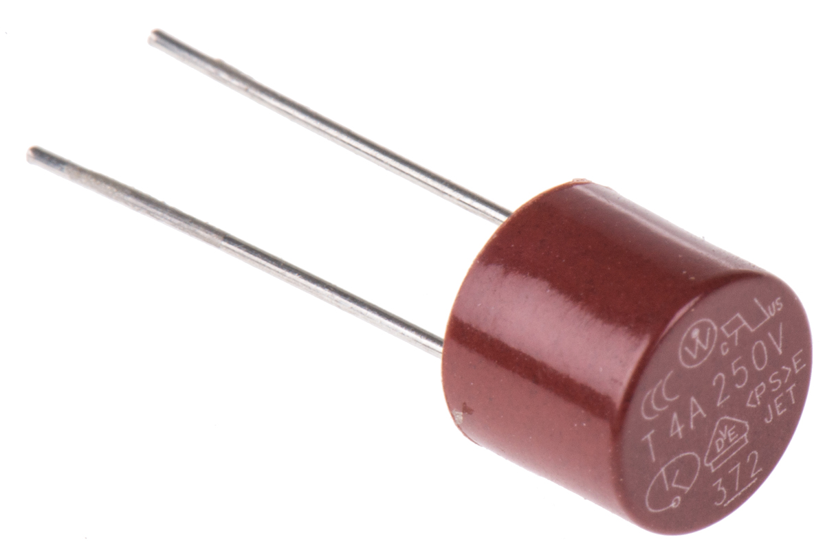 Littelfuse PC Board Non Resettable Fuse, Radial 4A, 250V ac