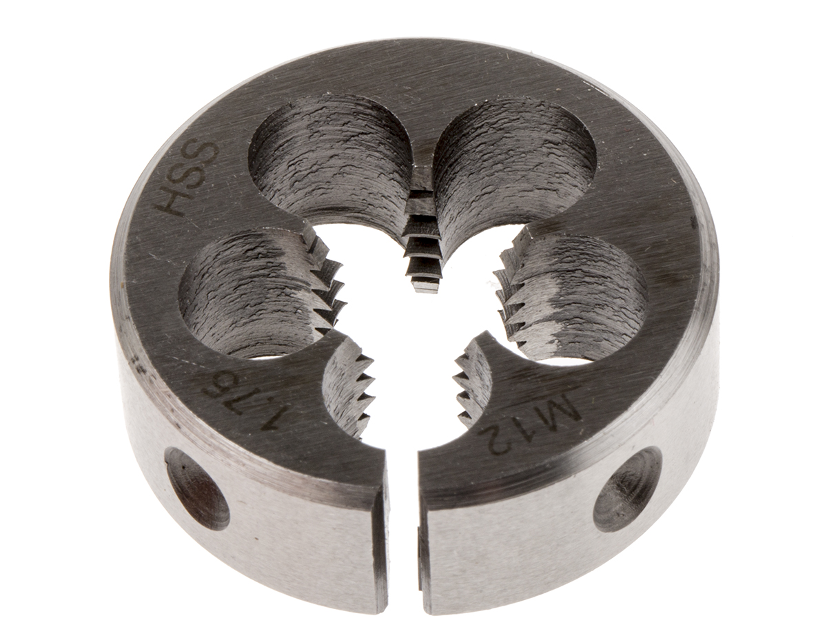 RS PRO Thread Die, M12 x 1.75mm Pitch, 1-5/16in od